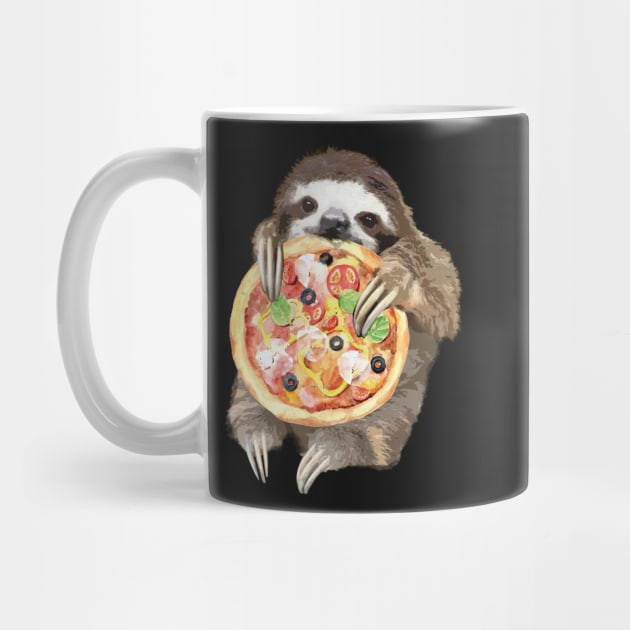 The sloth is a pizza lover by Collagedream